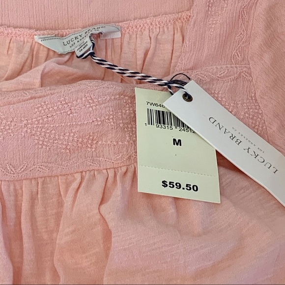 Lucky Brand Pink
Embroidered Square-Neck Top Med - Picture 8 of 8